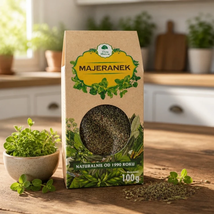 Majeranek suszony 100 g Dary Natury – naturalna przyprawa