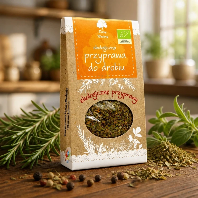 Ekologiczna Przyprawa do Drobiu BIO 30 g Dary Natury.png