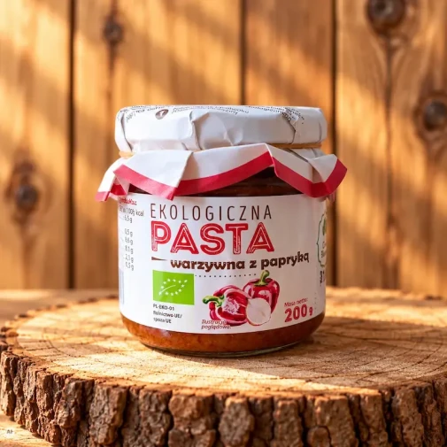 Ekologiczna Pasta Warzywna z Papryką BIO 200 g w słoiku
